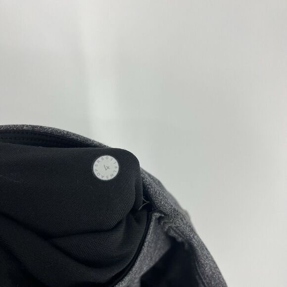 Lululemon Leggings Size 4 Heathered Gray Train Times 7/8 Pant 25" Yoga Stretch - Picture 7 of 7